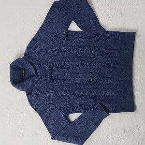 Banana Republic Shawl Collar Lamb's Wool Long Sleeve Sweater